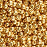 Miyuki rocailles Perlen 6/0 - Galvanized gold 6-1052